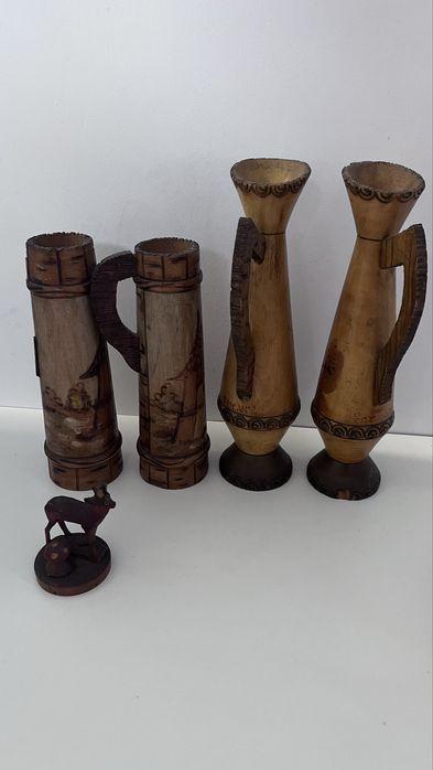 Decoruri din lemn , vaze lemn