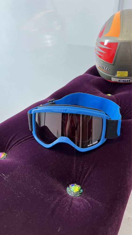 Echipament schi ochelari+casca, clapari