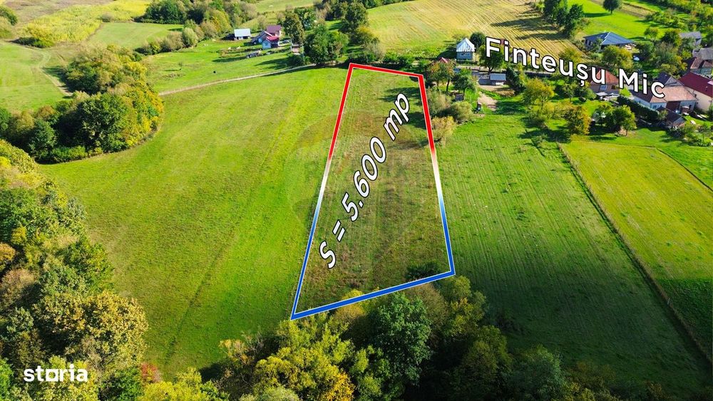 Teren 5,600mp Finteusu Mic / Strada Principala