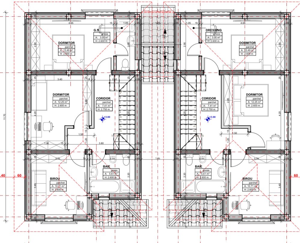 Proprietar-Casă individuală (4 camere+living+3băi) Moșnița Nouă-asfalt