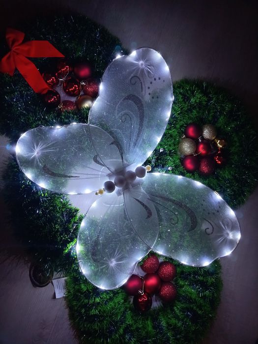 Fluture luminos 45×35 pentru brad, panou foto, PhotoCorner