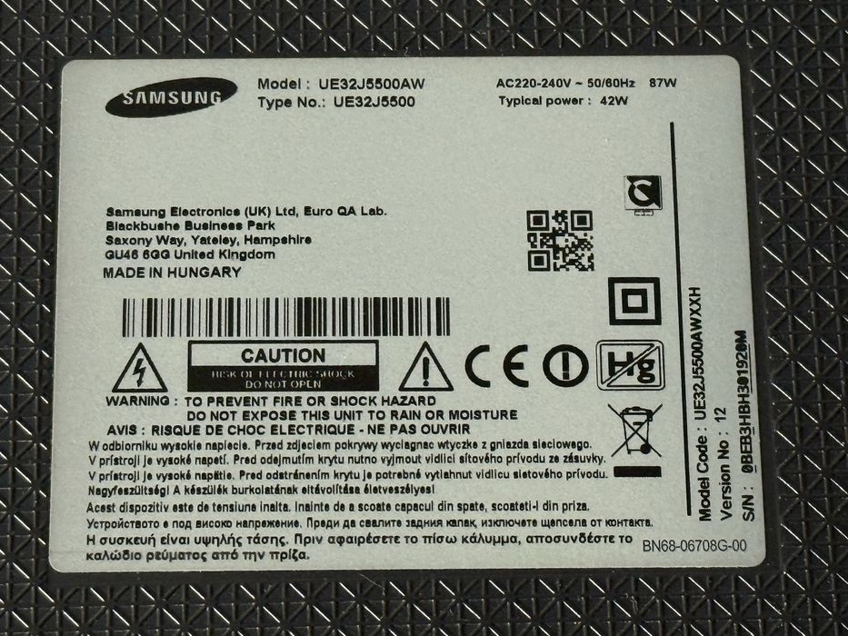 Smart tv LCD Samsung; Full HD; 80 cm