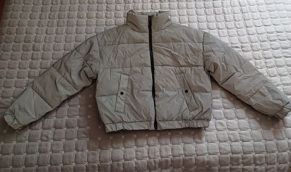 Сиво зимно яке -