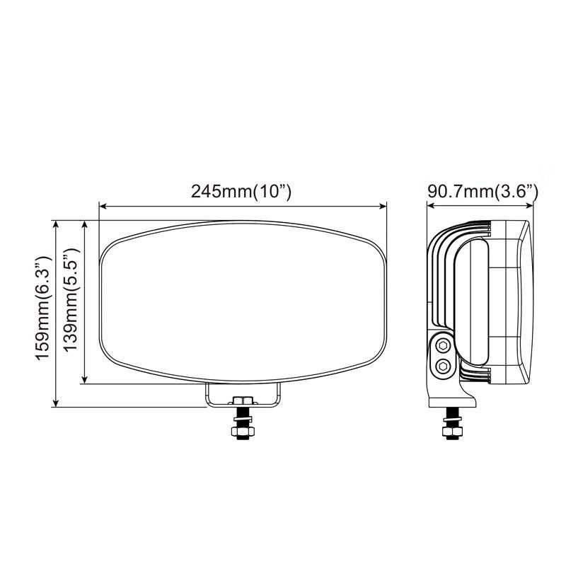 Лед Фар Халоген, Три Функции, Неон ефект 4100lm, 12V - 24V