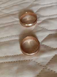 Советское обручальное кольцо 2 шт золото 375 проба 11,18гр.Цена за 1гр