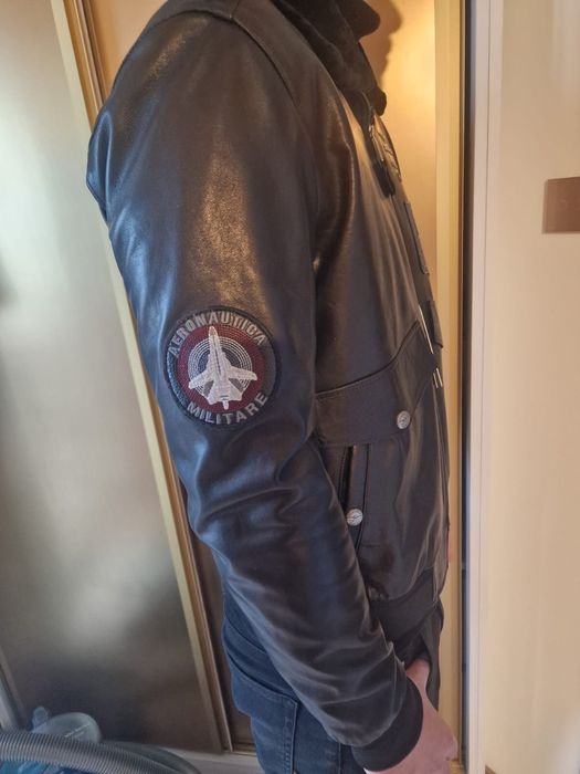 Geaca Piele Aeronautica Militare