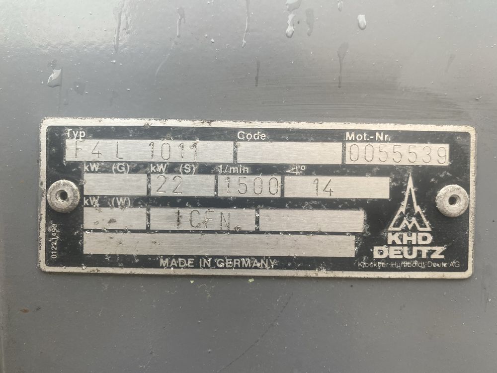 Motor deutz F4L 1011