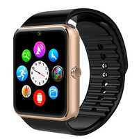 Ceas Smartwatch cu Telefon iUni GT08, Bluetooth, 1.3 MP, Gold