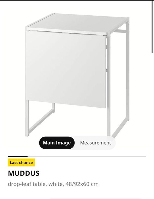 Masa modulară / rabatabilă  Ikea