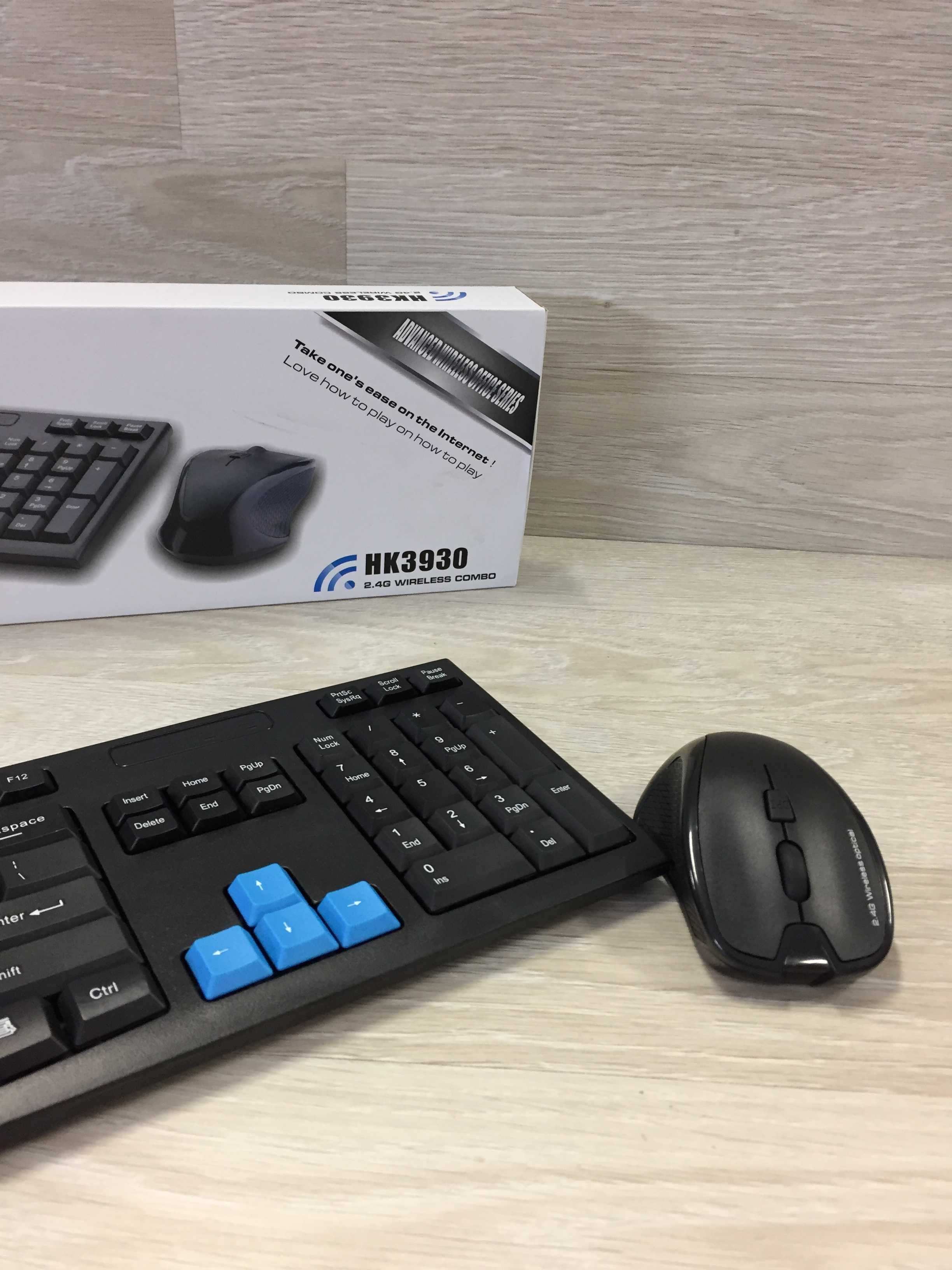 Чисто нова безжична клавиатура + мишка HK6500