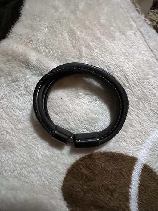 Brățări unisex pietre și zirconiu piele