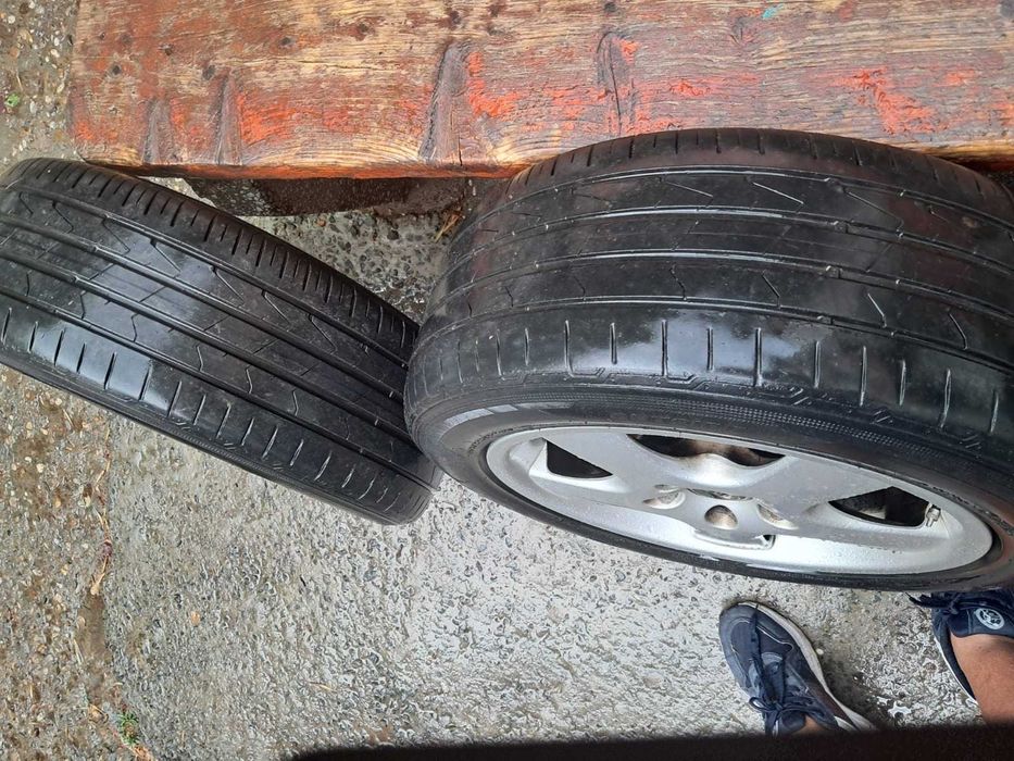 Set 4 jante originale Audi 16” cu anvelope vara Hankook 205/55 R16