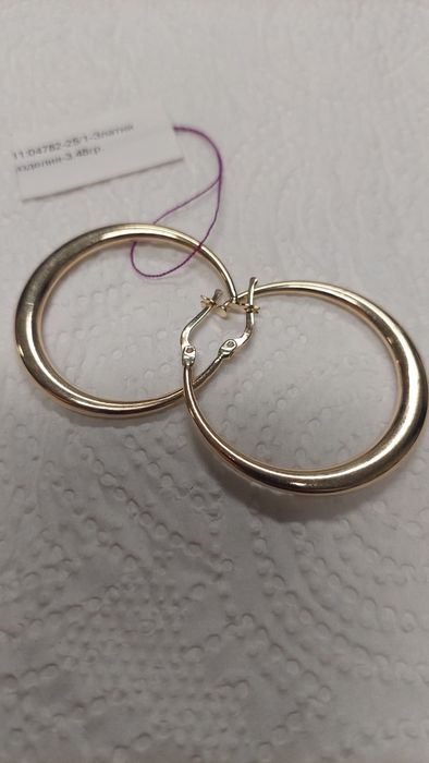 Златни Обеци 3,48 гр. 14 к Нови