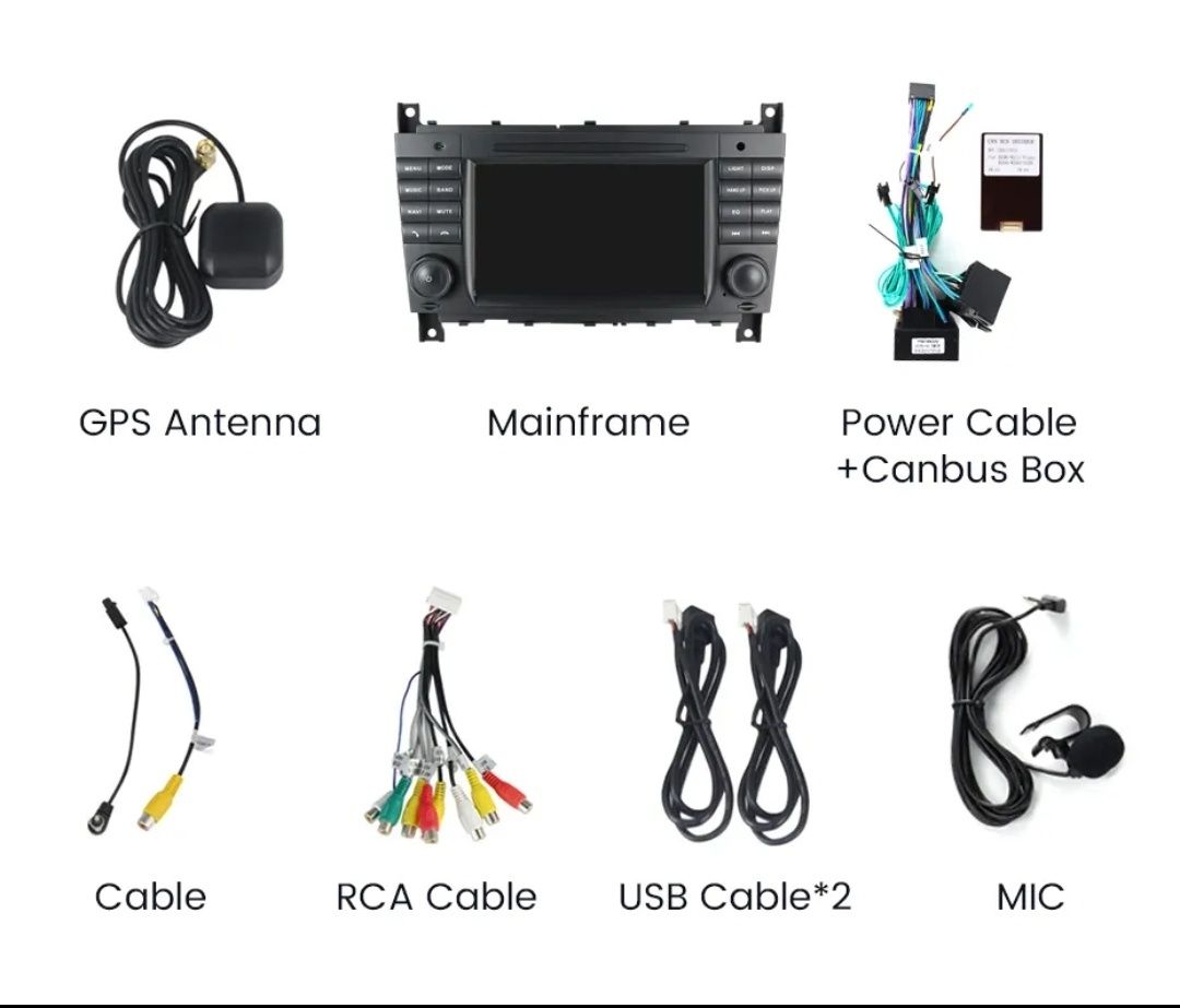 Мултимедия за Мерцедес W203 W209 2004г-2011г С-класа