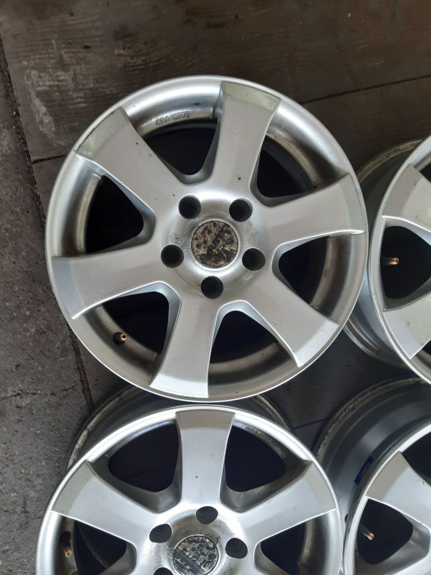 Set jante aliaj R15 5×112 6j×15 et37 golf 5,6,7, skoda Octavia