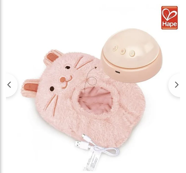 Интерактивна играчка, Hape, Музикална плюшена лампа за сън, Зайче