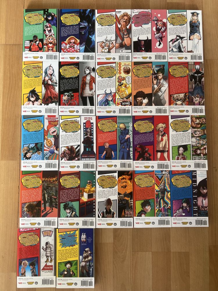 Продавам манга “My Hero Academia” от 1-22 том