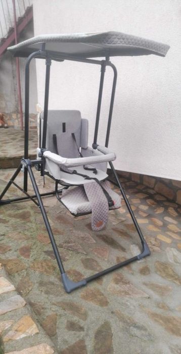 Детска  градинска люлка тип столче със сенник