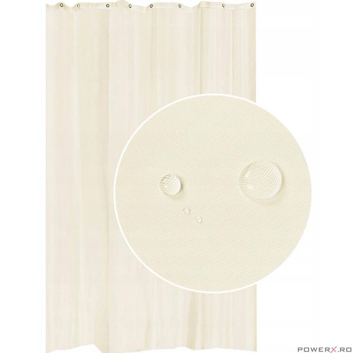 Perdea pentru cabina dus, bej, 180x200 cm, Sepio