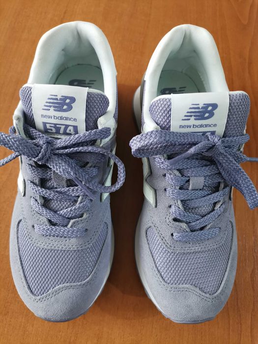 Дамски маратонки NEW Balance 574 светло лилави велур. Нови, без кутия