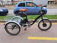 Хибриден Електрически Триколесен Велосипед 20 цол