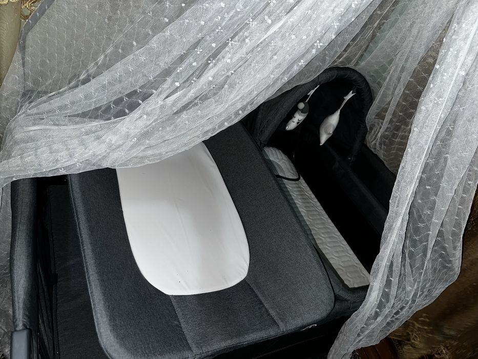 Абсолютно новая кровать-манеж 3в1 снимающаяся люлька и пелен. столик