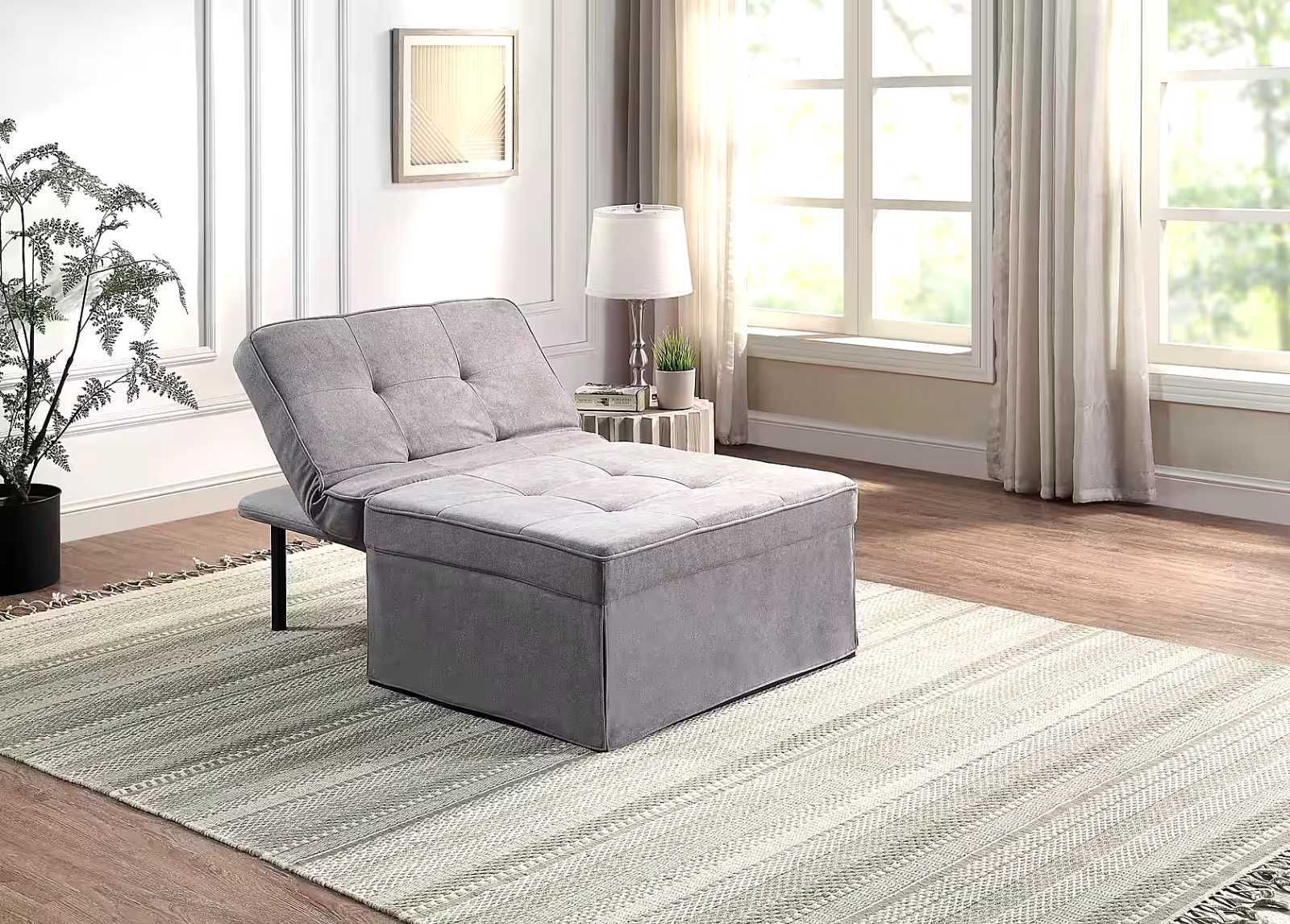 Разтегателна табуретка на Atlantic home collection внос от Германия.