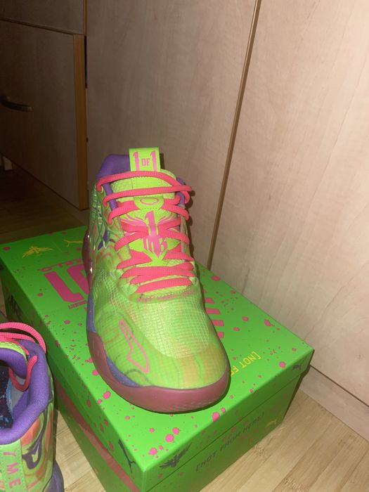 Adidasii de baschet Lamello Puma MB.01 inverse toxic