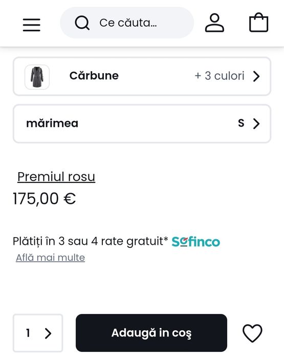 Halat de baie din bumbac sintetic 375 g/m², Boss Sense