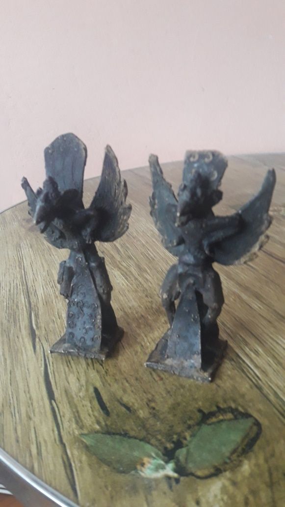 Комплект 2 бронзови  статуетки Гаруда