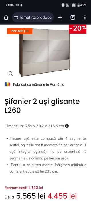 Dormitor Zeppelin Lems