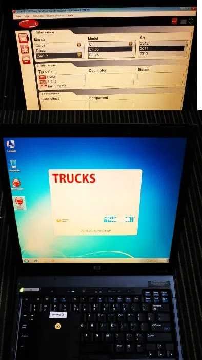Tester Auto DLFOBD2 Bluetooth, Laptop Inclus, Turisme+Camione Romana