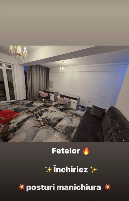 Închiriez posturi  manichiura / extensii gene