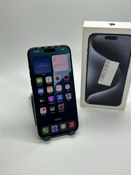 Phone 15 PRO MAX - 256Gb Blue Titanium - IMPECABIL 10/10 ! Garantie