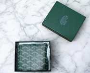 Portofel Goyard, verde, gri, negru