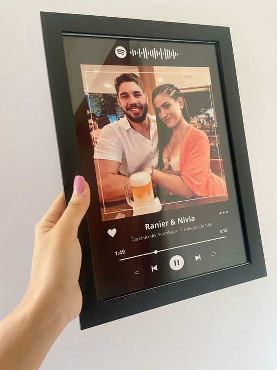Spotify рамка с любима песен