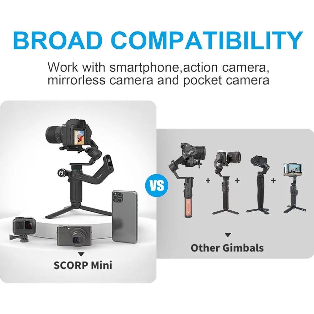 3-осен Gimbal стабилизатор FeiyuTech