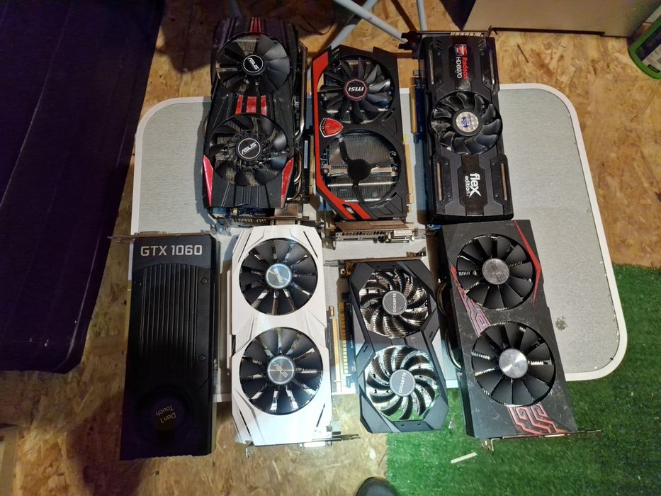Lot Placi video defecte rtx2060super, gtx( 980 1080 1060 1650 ) rx5700