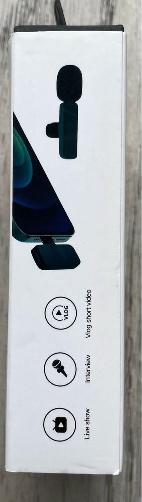 Microfon Lavaliera Wireless pentru Iphone Portabil Plug and Play Nou