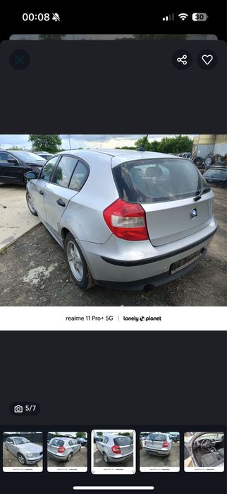 Piese cutie grup cardan ventilator jante alternator jug  BMW e87 1.6