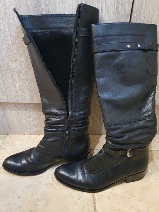 Дамски ботуши от естествена кожа