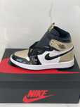 Air Jordan 1 High Patent Gold Toe NRG Retro White