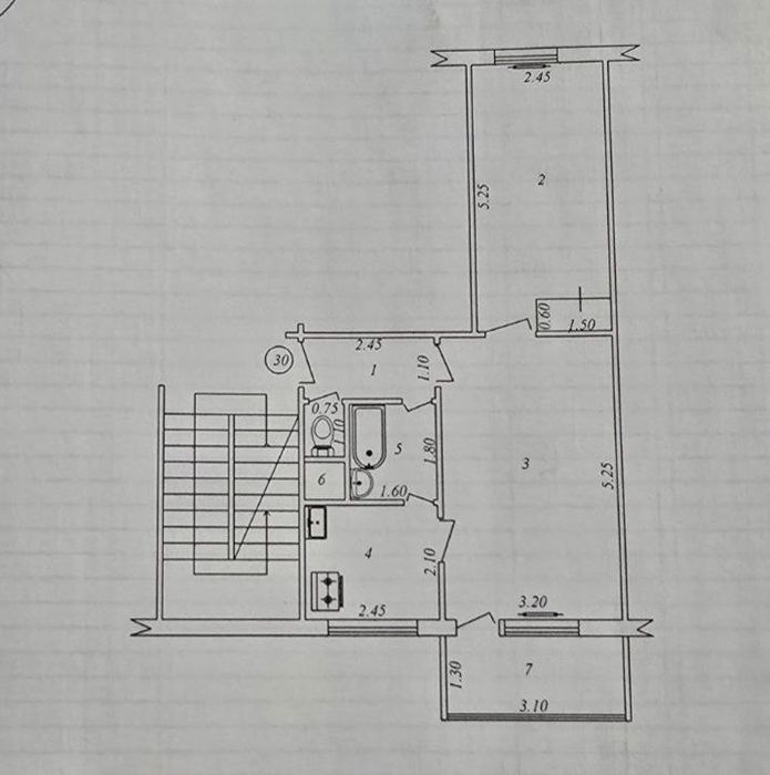 Ялангач массив 2/2/4 институт культуры 48м2 Б-1.5×3 налоговая бий буз