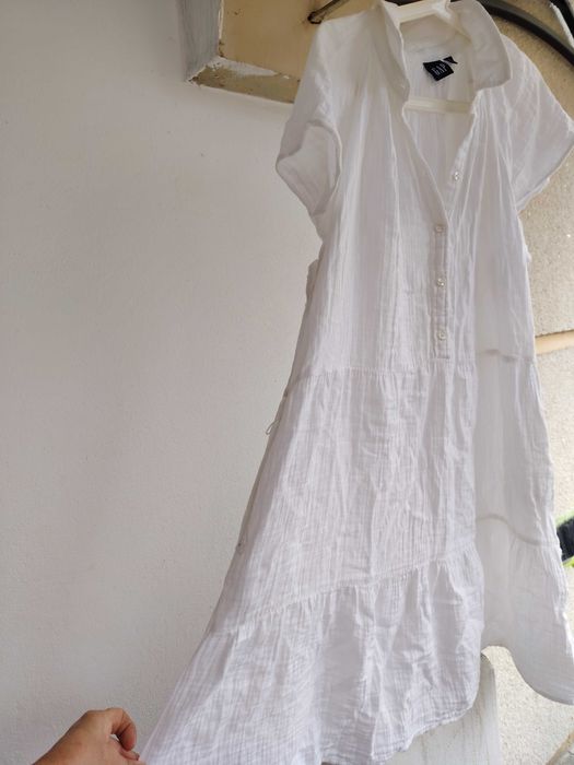 Rochie alba din in marca GAP