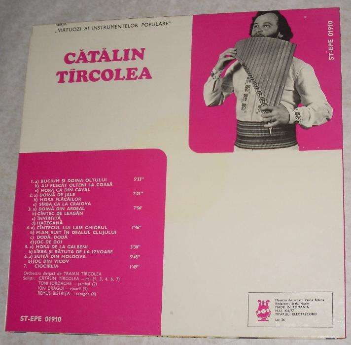 disc vinil pick up catalin tircolea