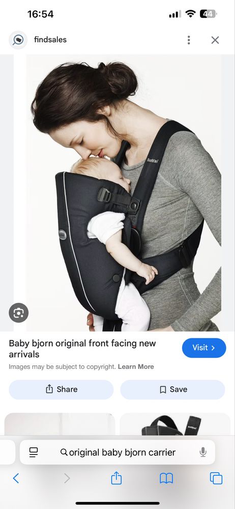 Babybjorn Classic бебешко кенгуру за бебеносеме