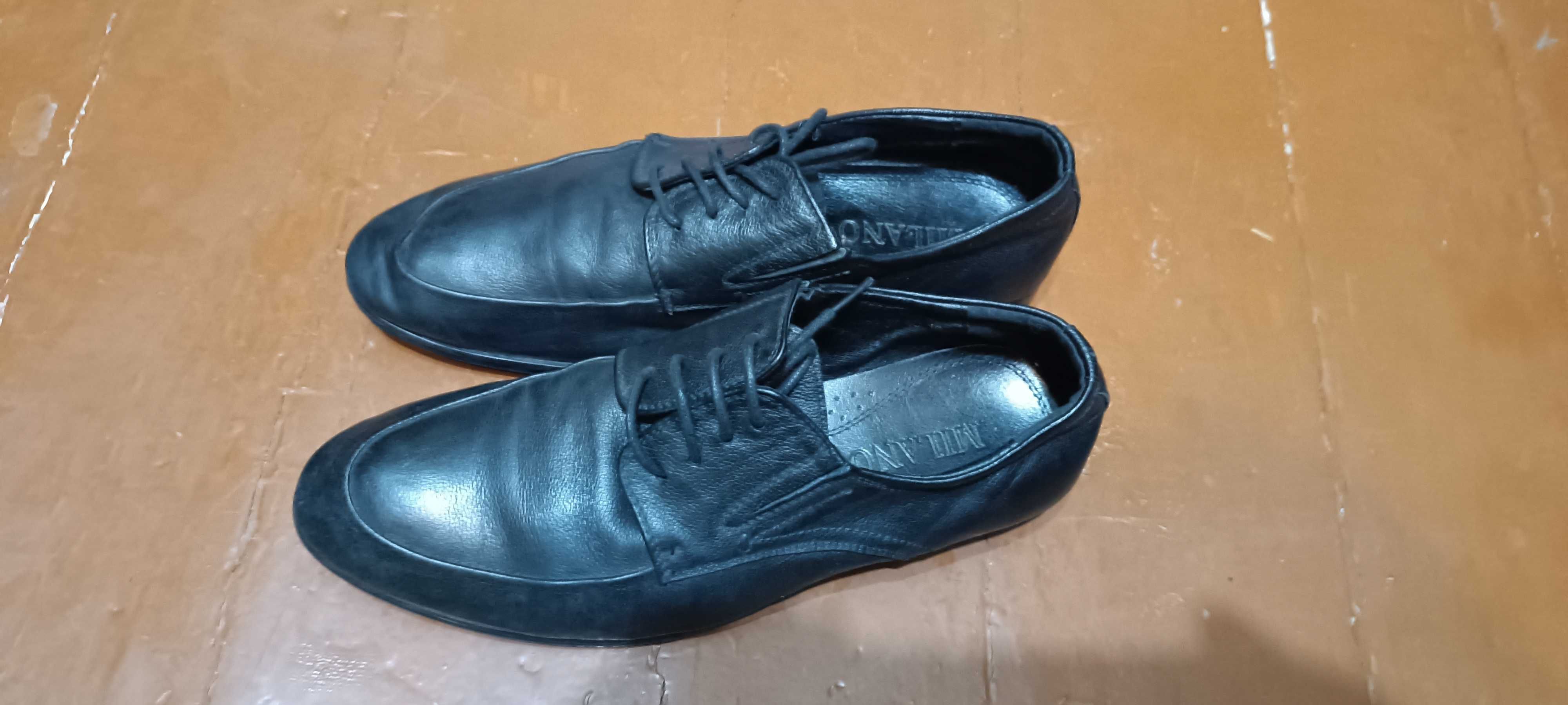 Мужские туфли итальянские кожаные  40 р-р