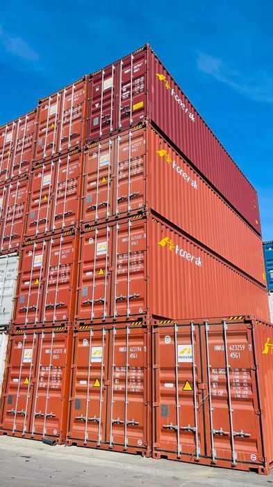 Containere maritime de 6 si 12 m portocaliu 2017 8/10 Balotesti