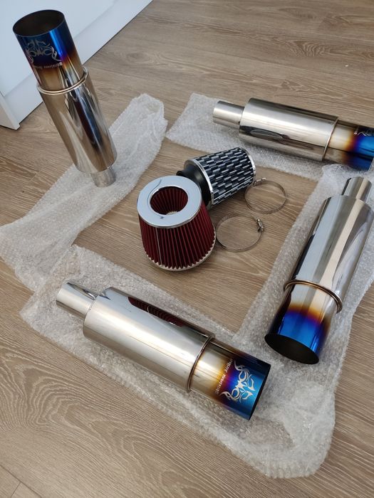 Tobă de evacuare finală HKS/Akrapovic/SC project + adaptoare debitmet
