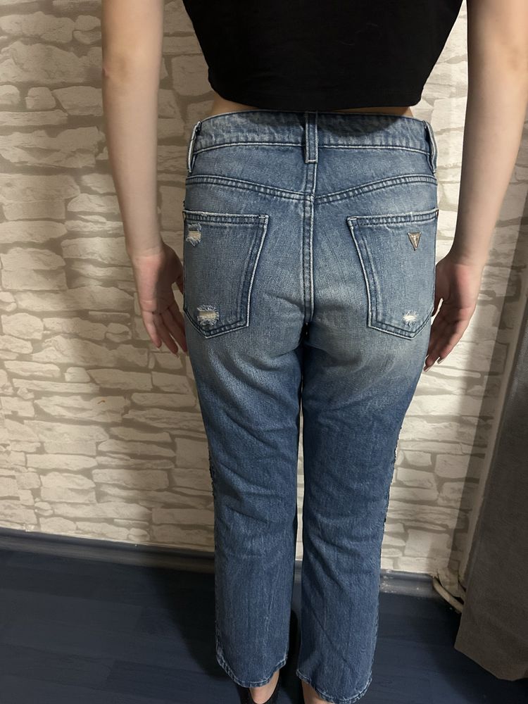 Дънки с пайети Guess
